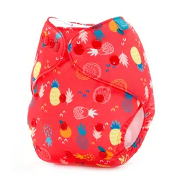bumberry Adjustable Reusable Cloth Pocket Diaper With 1 Three-Layer Microfiber Inserts For Babies (Pineapple 3-36 Months) image 5