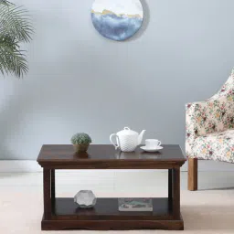 mudramark from pepperfry Aramika Sheesham Wood Coffee Table In Provincial Teak Finish-picture-31