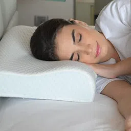 sleepsia Contour Cervical Orthopedic Memory Foam Pillow for Neck and Shoulder Pain- Memory Foam Geometric Sleeping Pillow Pack of 1 image 5
