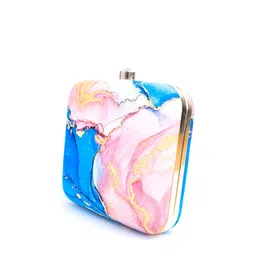 DressBerry Printed Box Clutch image 3