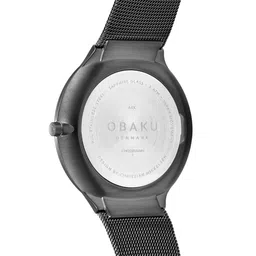Obaku Men Grey Analogue Round Dial Watch image 3