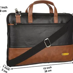 niavaa Men Black Messenger Bag image 4