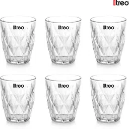 treo (Pack of 6) Shimmer Tumbler Glass Set Water/Juice Glass image 2