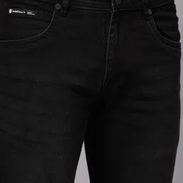 cantabil Men Regular Mid Rise Black Jeans image 5