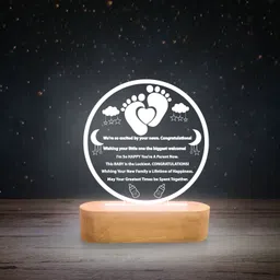 gift me bazar Congratulations Gift for Pregnancy | New Baby Coming Gift Table Lamp image 2