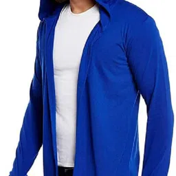 risemax Men Straight Full Sleeve Blue Shrug image 2