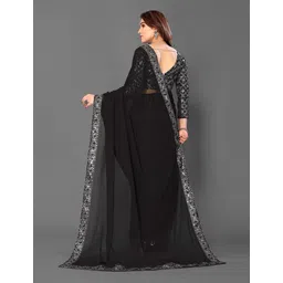 somvati Self Design Bollywood Chiffon Saree image 2