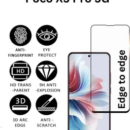 iWishKart Edge To Edge Tempered Glass for Poco X5 Pro, Poco X5 Pro 5G, Poco X5Pro, PocoX5Pro image 2