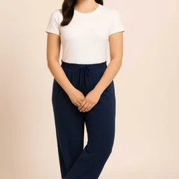 rock huns ComfiWear Solid Black Joggers Women Pyjama image 5