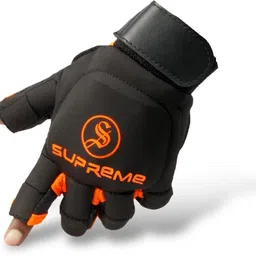 supreme Hockey Player Gloves Black/Orange Size Small (Lefty) (Pack Of 1) Hockey Gloves image 1