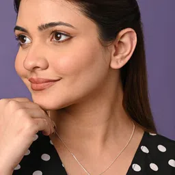 clara Valentina Rhodium Cubic Zirconia Sterling Silver Pendant image 2