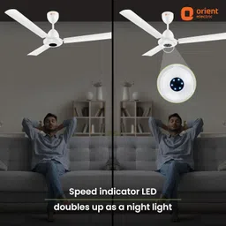 orient electric I FALCON With LED light with 3 Year Warranty BLDC Motor with Remote 1200 mm Ceiling Fan image 3