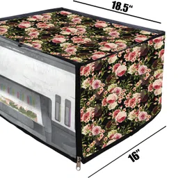 JMT Printer Cover For HP Smart Tank 720 All in One Printer (Black Rose Print) Printer Cover image 2