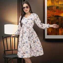 Women A-line Black Knee Length Dress-image-1