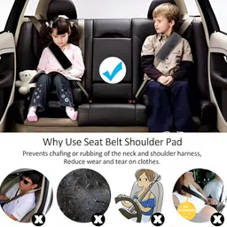 glitzn Car Seat Belt Shoulder Pad Cover Car Safety Belt Pad Seat Belt Cover image 5