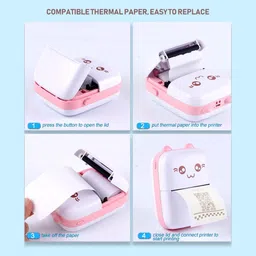 IMMUTABLE Mini Printer with Paper for function Label Printer iob3 Single - TextUsed For: Title, Compare-picture-11