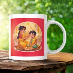 valenza gifts Personalized Ceramic for Bhai Dooj Gift – Photo Print Cup_5 Ceramic Coffee Mug-picture-39