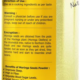 agri club Moringa Seeds Powder 200 gm / 5.29 oz image 3