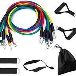 athlian 11 in 1 Resistance Tube for Home and Gym Fitness Band-picture-25