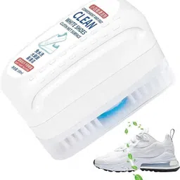 Saveeasy 2 in 1 White Shoe Cleaning Kit Shoe Cleaning Brush Shiner image 1