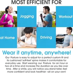 fedora empire Posture Corrector Therapy Shoulder Belt for Lower and Upper Back Pain Relief Posture Corrector image 5