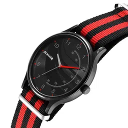 Sonata Men Brass Dial & Straps Analogue Watch image 4