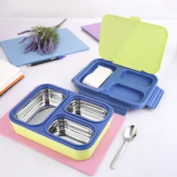 flipkart smartbuy 3 Compartment Stainless 3 Containers Lunch Box image 5