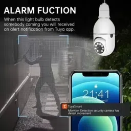 SNARIOVSN CCTV Camera Wireless Bulb Shape V380 Indoor 360° Spy wifi camera mobile connect Security Camera-picture-11
