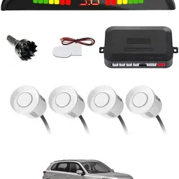 zplus Universal 4 White Reverse Parking Sensor With LED Display For Cars-141 Safety of Passengers/Car One Alarm Kit-1383 Parking Sensor-picture-22