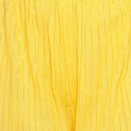 Little Bansi Girls Floral Woven Design Pure Cotton Kurta with Sharara & Dupatta image 3