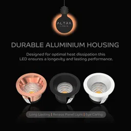 altralights 3W Button LED Light Warm White 3000K Rose Gold | Energy Efficient Ceiling Spot Ceiling Light Ceiling Lamp image 4