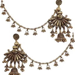 labho Royal Jhumka and Saharay Set Sterling Silver Drops & Danglers-picture-19