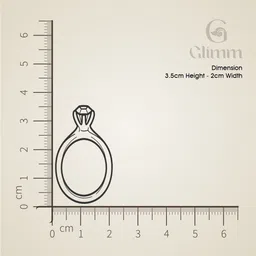 glimm jewel GLIMM GL-R16 Diamond Delight Silver Ring image 3