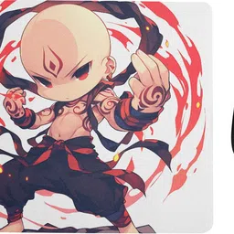 ARTOLIC Runemaster monk with glowing red tattoos D2 Mouse Pad for Office & Gaming Non Slip Base Mousepad image 1