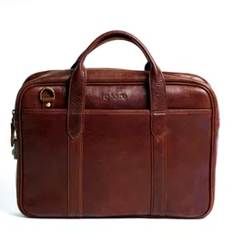 h haans - the leather store Men & Women Brown Messenger Bag-picture-16