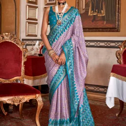 sareemall Woven Patola Silk Blend Saree image 1