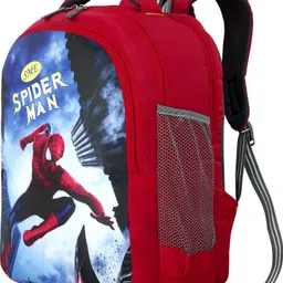 bayo Spiderman 18×13 inch Pre-School 47cm For 1st std-5th std Lightweight school Bag Waterproof School Bag image 3