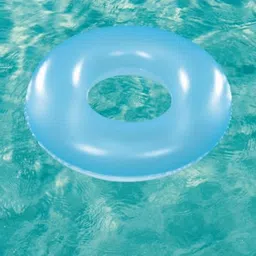 kindertales Inflatable (IND*66) Swim Ring 76 cm Swimming Ring Float for Kids Blue Inflatable Swimming Safety Tube-picture-21