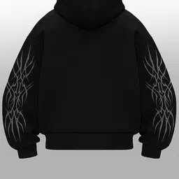 be savage Men Full Sleeve Printed Hooded Sweatshirt image 2