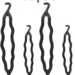 fezzalo 4 Pcs Premium Juda Twister/ Magic Clip Twist/ Hair Lock Bun Clip Hair Donut Hair Clip image 5