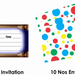 balloonistics Prince Theme Invitations Cards with Envelopes for Birthday Party Kids Birthday Party Invitations for Boys and Girls Pack of 10 Invitation Card image 5