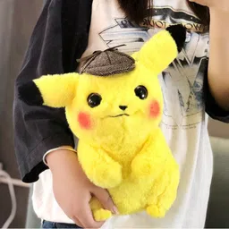 cherubs Cute Detective Pikachu Imported Plush Toy - 25 cm-picture-24