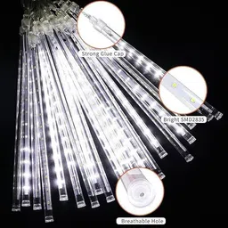 spark world 8 LEDs 0.3 m White Flickering Water Drop Rice Lights image 4