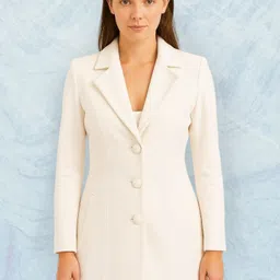 pepzo Women Solid Double Breasted Casual Blazer-picture-36