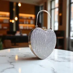 arsh Casual Silver Clutch image 3