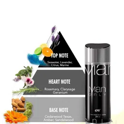 CFS Set Of 3 Man Only Black & Pure Heart Deodorant Body Spray - 200ml Each image 4