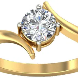 avsar AVR586YB 14kt Cubic Zirconia Yellow Gold ring-image-95