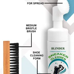 BLINDER 1 shoe cleaner with 1 shoe brush quick shine Cleaner image 4