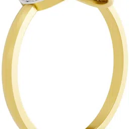 sparq Certified Lab Grown Diamond & 925 Sterling Silver Gold Plated Ring image 3