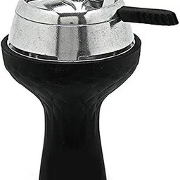 HMD Heat Management Device With Black Silicon Chillum 9.5 inch Plastic Hookah-image-55